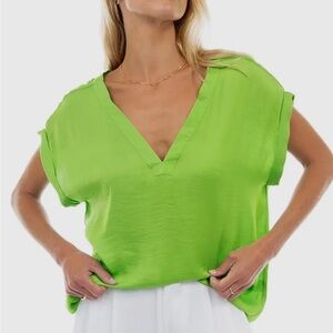 Vibrant Green Women's Top